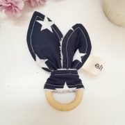 Μασιτικό με αυτάκια Πουά Navy (Κρίκος Οδοντοφυίας)