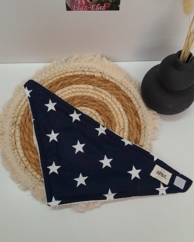 Σαλιάρα Μπαντάνα Αστεράκια Navy