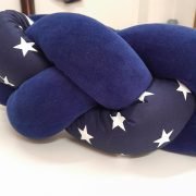 Προστατευτική Πάντα Πλεξούδα Πουά Navy