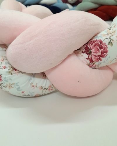 Προστατευτική Πάντα Πλεξούδα Floral Ροζ