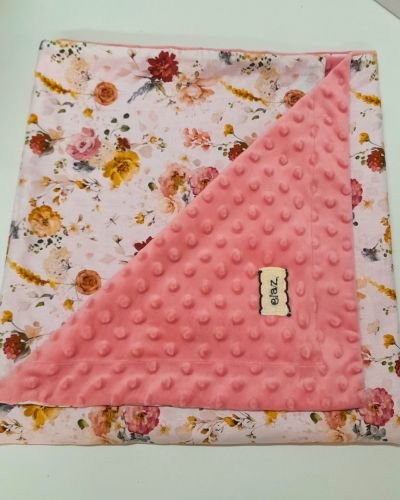 Βρεφική Κουβερτούλα Minky Floral Romantic