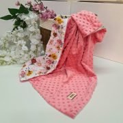 Βρεφική Κουβερτούλα Minky Floral Romantic