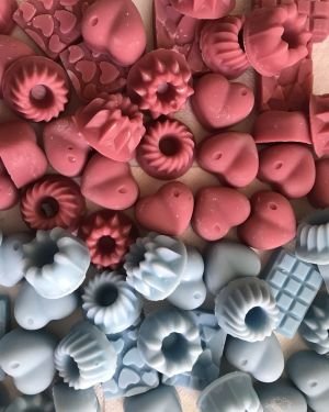Wax Melt (Πολύχρωμες Μικρές Καρδιές & Κέικ) | 3 τεμ.