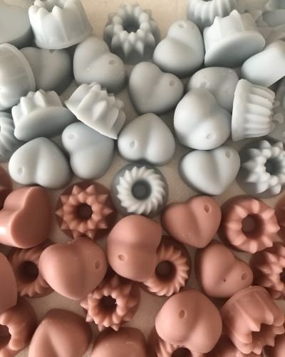 Wax Melt (Πολύχρωμες Μικρές Καρδιές & Κέικ) | 3 τεμ.